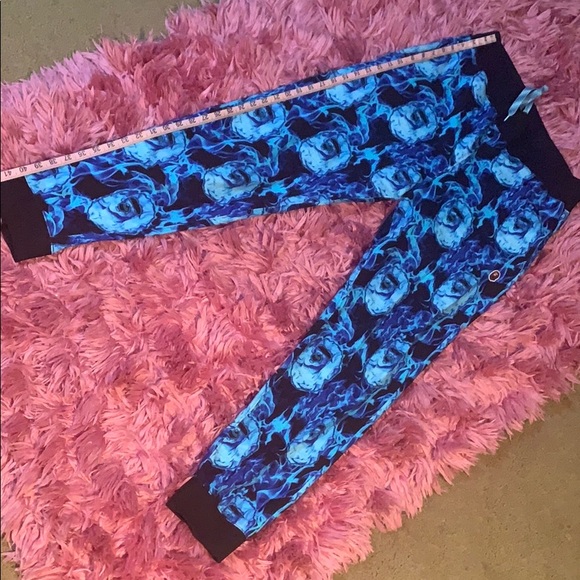 BAPE Flame Slim Sweatpants Blue - Picture 4 of 10